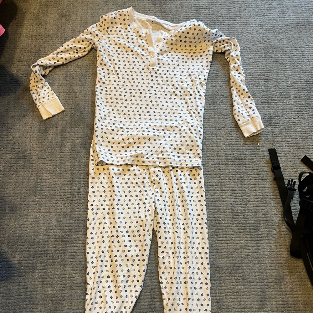 Roller Rabbit blue and white star pajamas